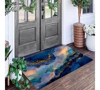 ALTCIRNMD Alfombra Entrada 50X80Cm, Textura De Mármol Felpudo Antideslizante Y Lavable,Atrapapolvo Absorbente, Lujo Asequible Al Estilo Instagram Decorativo, para Puerta, Pasillo Y Casa