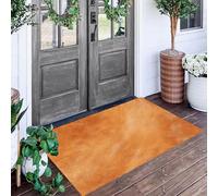 ALTCIRNMD Alfombra Entrada Marrón Pinceladas Suaves Alfombras Limpia Zapatos Arte De Textura Baño Alfombrilla Antideslizante para Patio Cocina Trasera Interiores Y Exteriores,40X60Cm