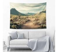 ALTCIRNMD Desierto De Cactusmontañas Naturales - Tapiz - 75Wx100Tcm - Tapiz Grande - Decoración De Póster - Decoración - Papel Pintado - Lienzo - Pintura - Accesorios Separadores De Habitaciones