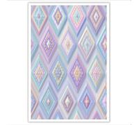 ALTCIRNMD Lienzo Decorativo Diamante Lineal 60X90Cm, Arte Retro Para Sala De Estar, Póster Decorativo Vertical Grande Y Pequeño Para Dormitorio, Mujeres Y Hombres