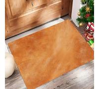 ALTCIRNMD Tapete Marrón Textura Moteada Puerta Felpudo De Entrada Exterior Atrapar Suciedad Alfombra Retro Abstract para Interior Jardines Cocina Pasillo Trasera Delantera, 90X150Cm