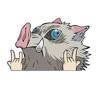 ALTcompluser Anime - Adhesivo decorativo para coche de Demon Slayer Kimetsu No Yaiba (Inosuke Hashibira)