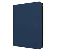 Alteagle Carpeta de tarjetas de 16 bolsillos, se adapta a 1344 tarjetas de intercambio de carga lateral, álbum de tarjetas sin anillo para TCG y tarjetas deportivas, color azul