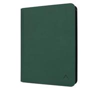 Alteagle Carpeta de tarjetas de 16 bolsillos, se adapta a 1344 tarjetas de intercambio de carga lateral, álbum de tarjetas sin anillo para TCG y tarjetas deportivas, color verde