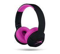 Altec Lansing Auriculares inalámbricos con cancelación de ruido seguros para niños, batería de 15 horas, límite de volumen de 85 dB, diseño plegable, sonido potente, cancelación activa de ruido,