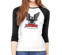 Alter Bri-dge Black-Bird - Camiseta de béisbol para mujer, manga 3/4, camiseta de sóftbol, blanco, 42
