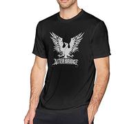 Alter Bri-dge - Camisetas de manga corta con cuello redondo para hombre, diseño de pájaro negro, Negro, 4XL