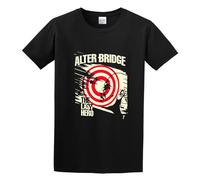 Alter Bridge The Last Hero Album Cover Rock Printed Unisex 100% Cotton Short-Sleeve T-Shirts Black M