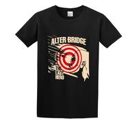 Alter Bridge The Last Hero Black T-Shirt Graphic tee Printed Top Mens Black Shirt XXL