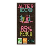 Alter Eco - Comercio justo - Alter Eco - Comercio justo - Chocolate negro absoluto 85% Perú Orgánico 100 g - 100 g - Paquete de 3 unidades - Se vende en un set
