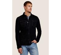 ALTER EGO Robert Suede Overshirt Blouse Royal Talla: XXL | Chaquetas de Cuero Outlet | Hombre