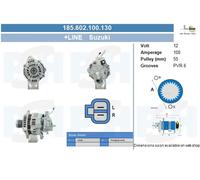 Alternador BV PSH 100A - 185.602.100.130