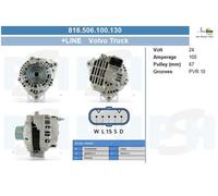 Alternador BV PSH 100A - 816.506.100.130