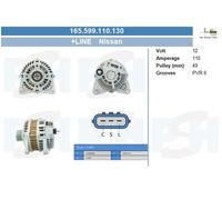 Alternador BV PSH 110A - 165.599.110.130
