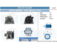 Alternador BV PSH 120A - 595.545.120.265