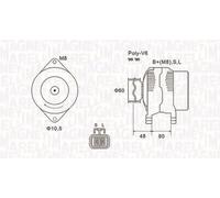 MAGNETI MARELLI 063731607010 Alternador