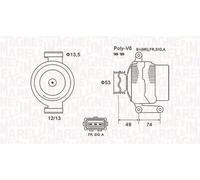 MAGNETI MARELLI 063731635010 Alternador