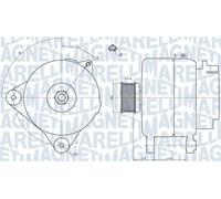 Alternador con polea 063731887010 MAGNETI MARELLI para RENAULT MEGANE CC FLUENCE