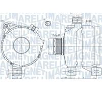Alternador con polea 063731967010 MAGNETI MARELLI para VOLVO FORD