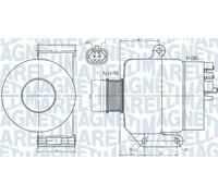 Alternador con polea 063731987010 MAGNETI MARELLI para OPEL RENAULT
