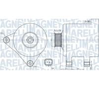 Alternador con polea 063732015010 MAGNETI MARELLI para PEUGEOT CITROËN