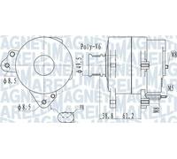 MAGNETI MARELLI 063732137010 Alternador