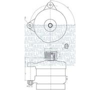 Alternador con polea 063732188010 MAGNETI MARELLI para VW SEAT SKODA