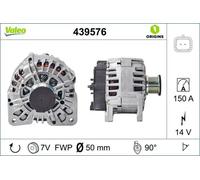 Alternador con polea 439576 VALEO para OPEL RENAULT NISSAN