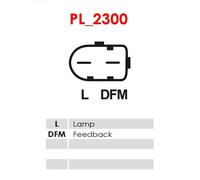 Alternador con polea A0042PR AS-PL para SEAT VW AUDI SKODA OPEL