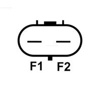 Alternador con polea A0182 AS-PL para JEEP DODGE