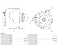 AS-PL A9281S Alternador