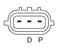 Alternador con polea de rueda libre 0 986 083 970 BOSCH para MAZDA 5 6 Sedán