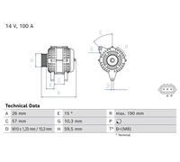 BOSCH 0 986 084 480 Alternador