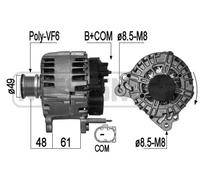 Era Generador De Luz 140A 14V Para VW Passat Variant 2.0 TDI 1.6
