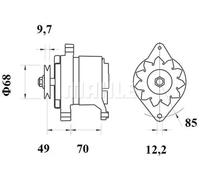 MAHLE MG 156 Alternador