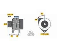 BOSCH 0 986 049 490 Alternador