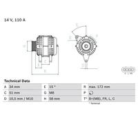 BOSCH 0 986 083 520 Alternador