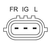 Alternador con polea múltiple 0 986 084 240 BOSCH para MINI MINI