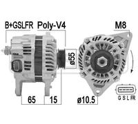 Alternador con polea para correa poli V 209444A ERA para MITSUBISHI SMART