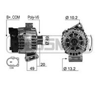 Alternador con polea para correa poli V 210430A ERA para FORD C-MAX II MONDEO IV
