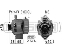 Alternador con polea para correa poli V 210888A ERA para SUZUKI BALENO Hatchback