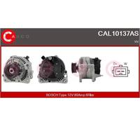 Alternador con polea para correa poli V CAL10137AS CASCO para VW