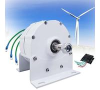 Alternador de imán permanente, generador trifásico de 10000 W, sin engranajes de baja velocidad para uso doméstico, regulador electrónico de velocidad 12 V/24 V/48 V, 48 V