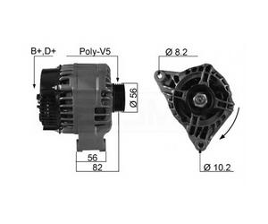 ALTERNADOR EB125Q 436741 944390421110 CAL30152GS 63321671 CAL30152ES 71-0475