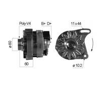 ALTERNADOR EB190Q 437551 MAN331 63321173 63321136 063321173010 063321136010