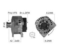 Alternador EB301Q SG12B110 23100-00Q0K SG12B123 437208 J5115085 AX1179 839013