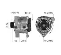 ERA Generador 120A 14V para Opel Corsa C 1.2 1.0 1.4 210356A