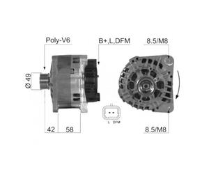 ALTERNADOR EB336Q 8253860 SG12B122 SG12B107 SG12B097 SG12B072 SG12B068 SG12B030