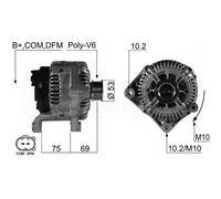 ALTERNADOR EB423G TG17C048 TG17C011 TG17C010B TG17C010 439604 439559 439485