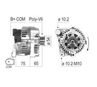 Alternador EB427Q CAL15330AS CAL15330 440106 12 31 8 517 262 301904RIM 439545
